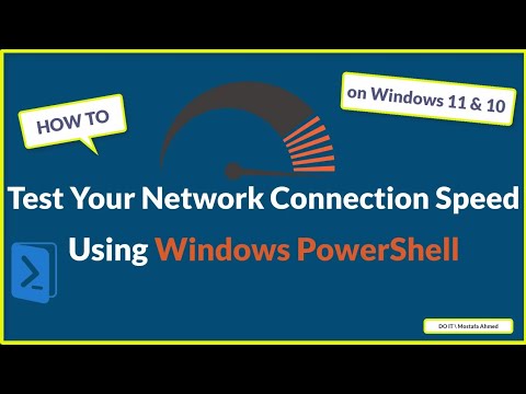 Test Your Network Connection Speed Using Windows PowerShell on Windows 10 or windows 11