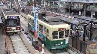 長崎電気軌道300形　長崎駅前発車‼️