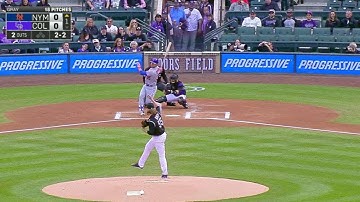 NYM@COL: Gray fans Conforto to strike out the side