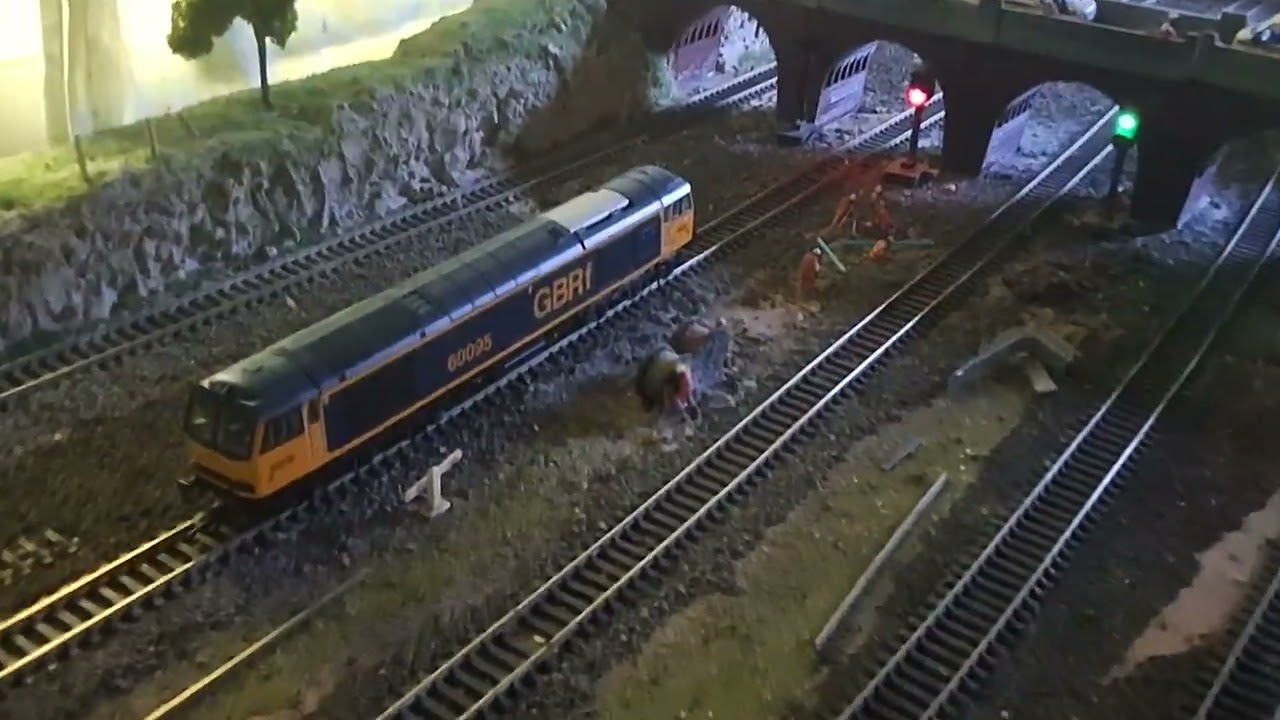 Class60  BR  TRANSRAIL WITH COAL HAA WAGONS  FULLY LOADED RUNNNING DOWN LINE EVENING TIME 