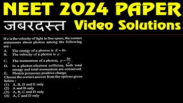 If c is the velocity of light in free space, the correct statements about photon among the following