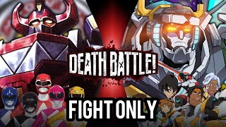 Death Battle Power Rangers VS Voltron (Fight Only) #deathbattle