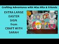 Oversized easter sign by craft with sarah free