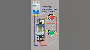 Relay Holding circuit control wiring | Relay holding/how to read relay wiring #intermediaterelay