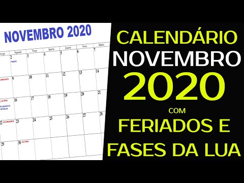 Vídeo: Lua Nova novembro de 2020