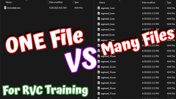 Comparing 2 Data Curation Methods for Training AI Voice in RVC