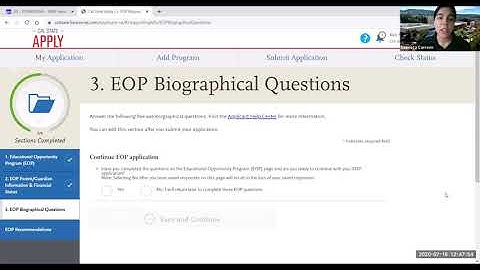 Cal State Application Tutorial Part 2