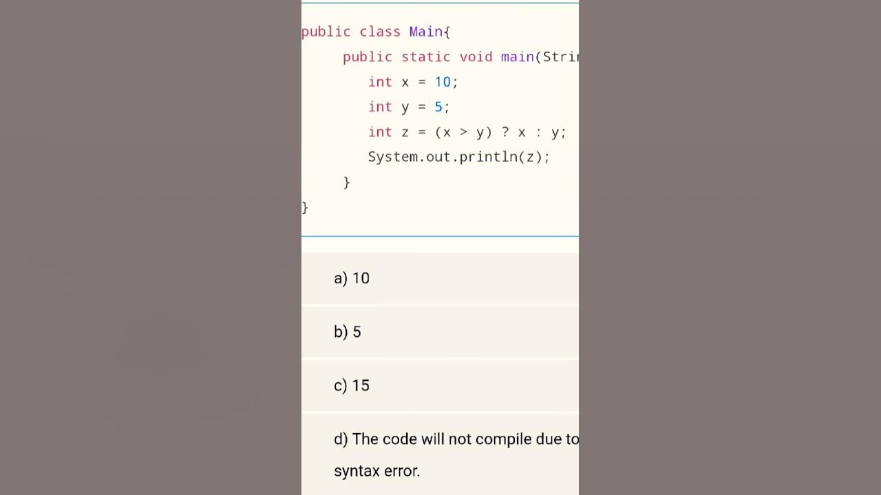 guess output #java #interview #javadevelopers #javacode - YouTube