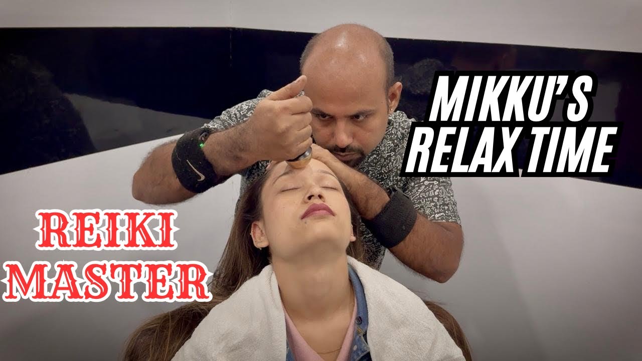 ASMR Kansa Head Massage By ReikiMaster To Mikku #IndianBarber #relaxationmassage
