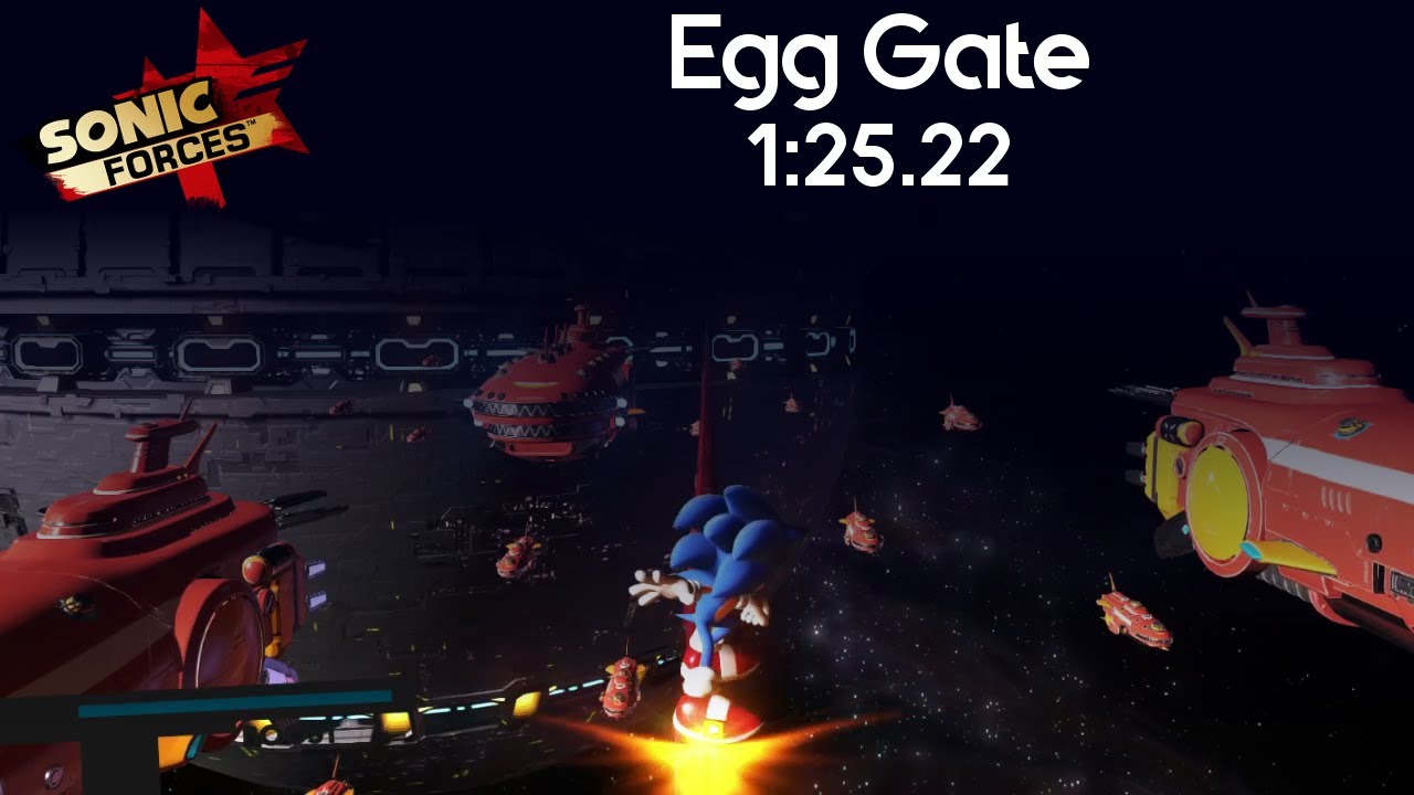 Sonic Forces - Egg Gate Speedrun - 1:25.22 - YouTube