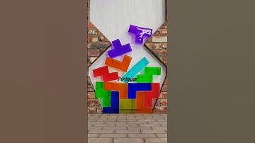 Tetris Pentagon Shape Challenge  - Polygons Softbody Simulation V1