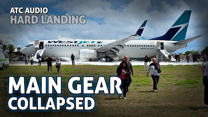 GEAR COLLAPSE after Hard Landing. Real ATC Audio