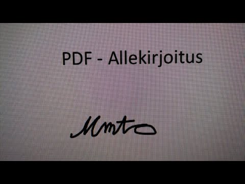 PDF - Allekirjoitus