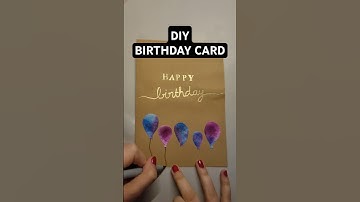 Making a custom embossed birthday card #shorts