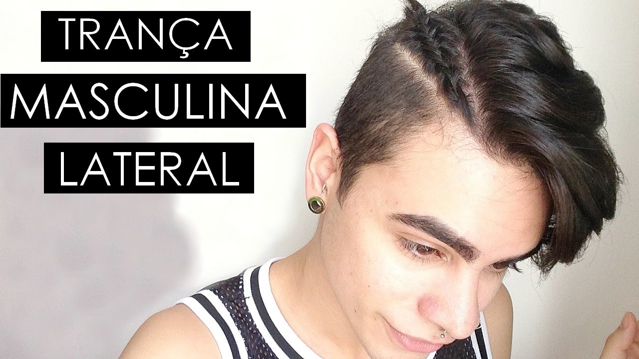 trança de cabelo masculino