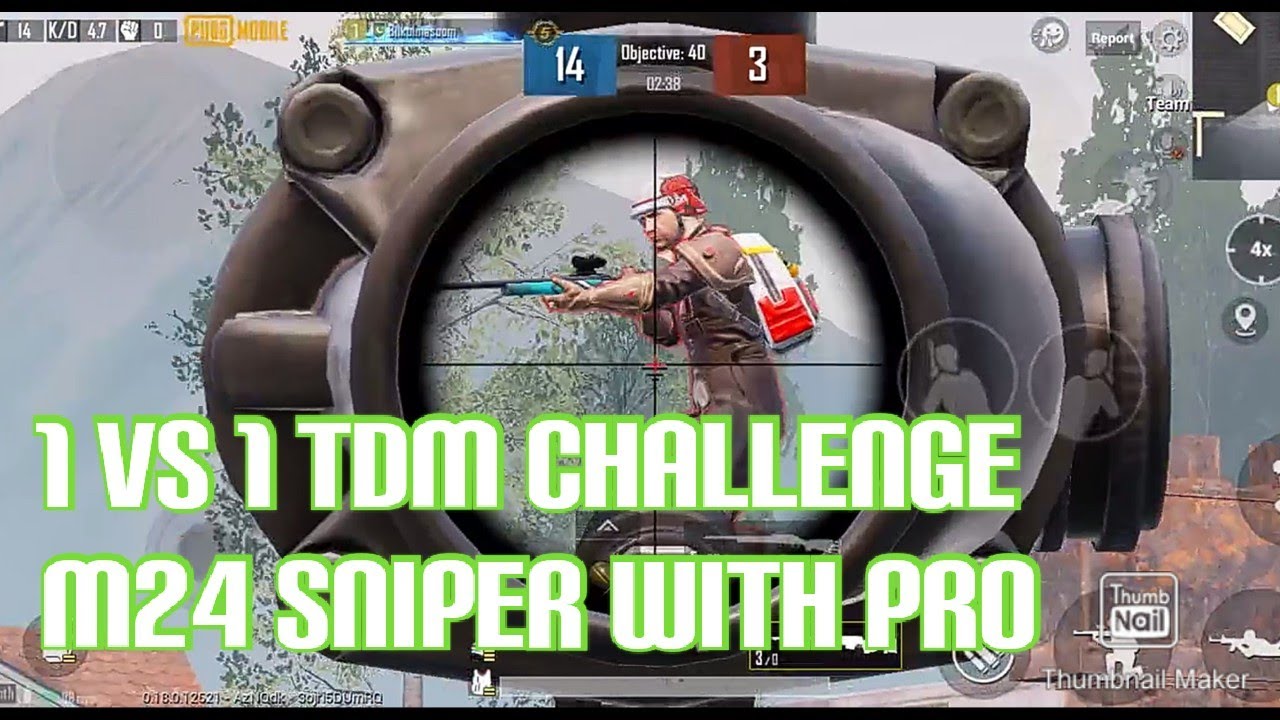 1 vs 1 M24 Challenge in TDM with Pro Player - YouTube