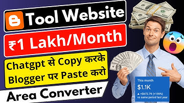 🔥ChatGPT से Tool Website बनाओ और लाखो ₹ कमाओ |🤑Blogger पर Tool Website कैसे बनाये ? #ToolWebsite