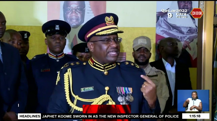 Eng. Japheth Koome is the new Inspector General of Police