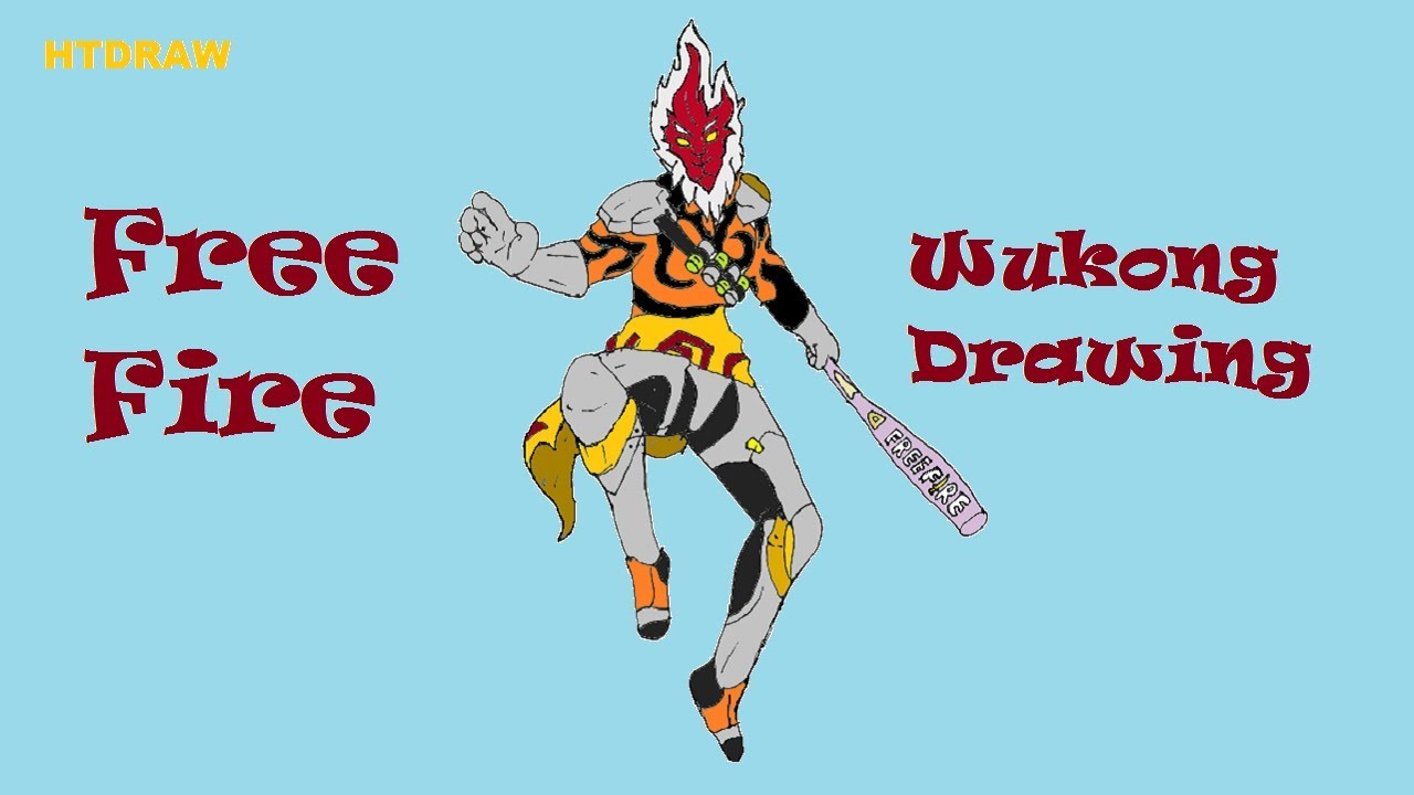 Gambar wukong free fire | Free fire drawing - YouTube