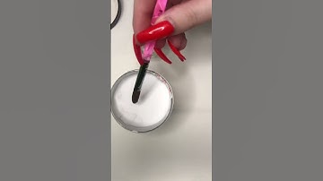Testing different liquids to make an acrylic bead #shorts #nails