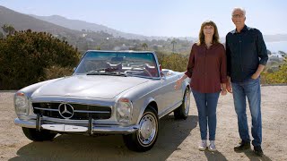 Ted Danson & Mary Steenburgen Admire a Mercedes-Benz 280SL // Omaze