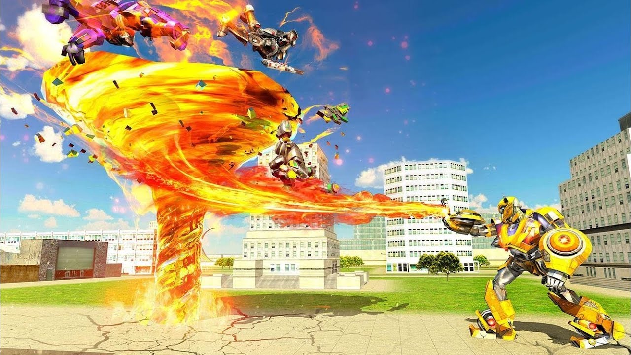 Tornado Robot Transforming Game Simulator