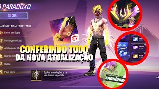 CONFERINDO TUDO DA NOVA ATUALIZAÇÃO OB44 DO FREE FIRE! CONFIRA TODAS AS NOVIDADES QUE CHEGARAM!!