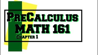 Precalculus Chapter 1 Section 5 [Precalculus Openstax 2nd Ed.]