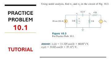 Practice Problem 10.1 - Fundamental of Electric Circuits (Sadiku) 5th Ed - Steady State AC Circuits