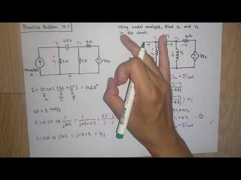 Practice Problem 10.1 - Fundamental of Electric Circuits (Sadiku) 5th Ed - Steady State AC Circuits