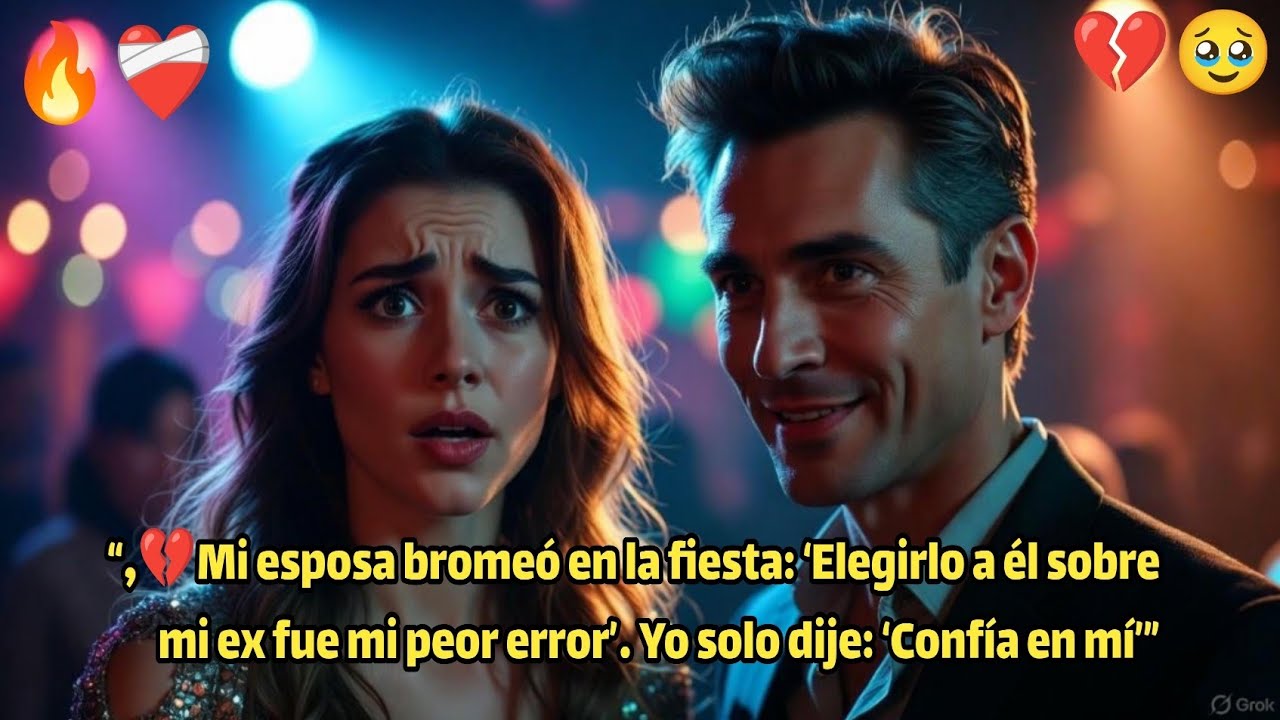 “💔😱Mi esposa confesó en la fiesta que elegirme fue un error… Mi respuesta la dejó sin palabras”