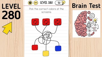 Brain Test Level 280 Pick The Correct Colors At The Screens