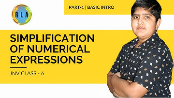 Simplification Of Numerical Expressions | Entrance Corner | JNV Preparation Course Class - 6 RLA