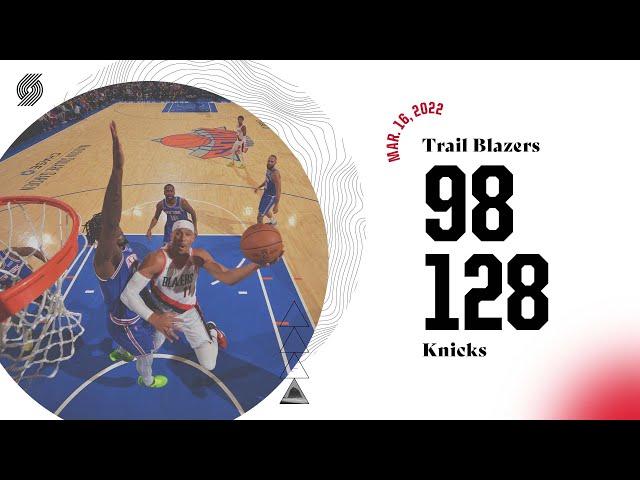 Knicks 128, Trail Blazers 98: “The kids showed out” - Posting and