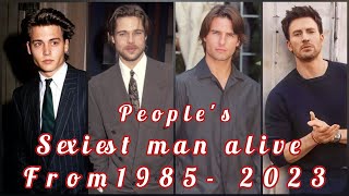 People's Sexiest man alive from 1985-2023