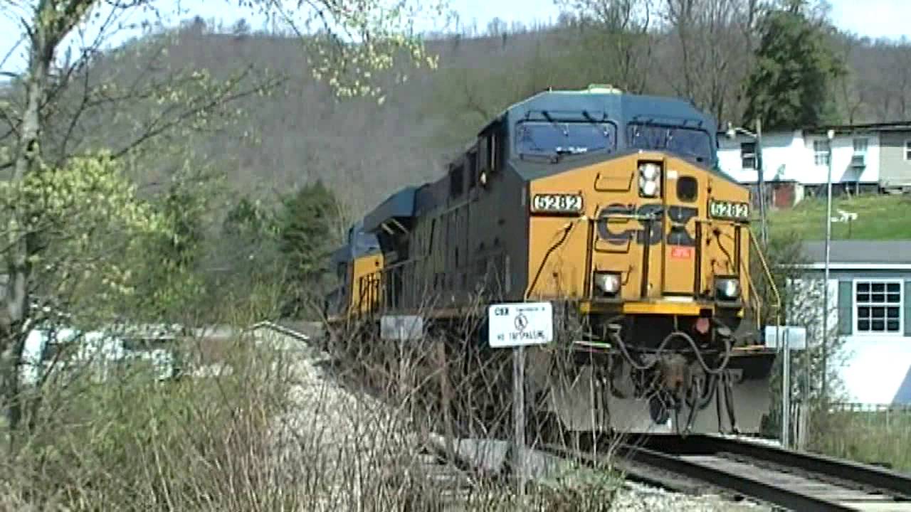 A CSX Coal Train At Dry Branch, West Virginia YouTube