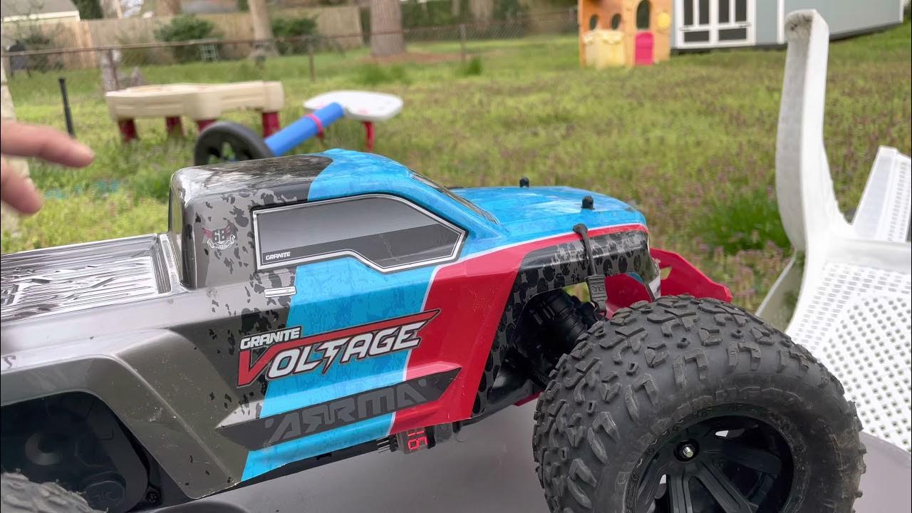 Arrma Granite Voltage Beginner Mods 2S LIPO, alarm, Bumper YouTube