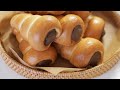 Chocolate Custard Cream Bun Recipe/초코 크림 가득 소라빵 만들기