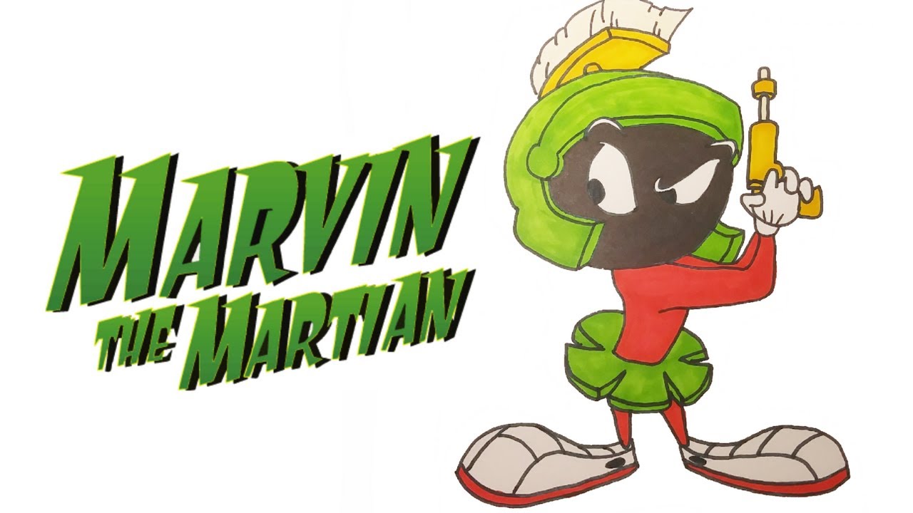 In this video, I'm going to be showing you how to draw Marvin the M...