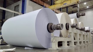 สเกลใหญ่! กระบวนการผลิตกระดาษเครื่องพิมพ์ A4 จำนวนมาก โรงงานผลิตกระดาษถ่ายเอกสารอัตโนมัติ