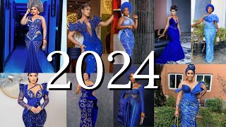 Top Best😱Compilation of Beautiful Blue Lacestyles For Ladies/ Latest African Fashion Styles 4 Asoebi