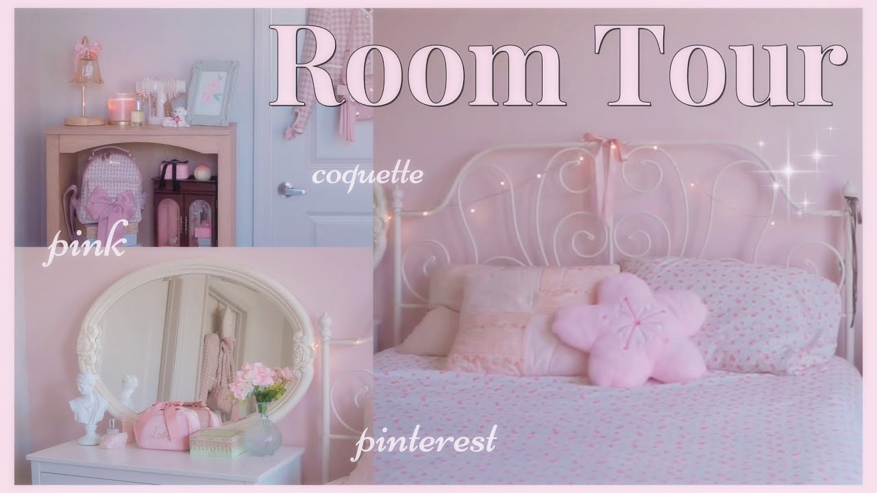 Room Tour 🎀 aesthetic *pinterest inspired* coquette decor 