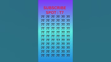 can you find T7in 5 seconds? #wordpuzzlegame #game #mathematics #mindbendingquiz #puzzle
