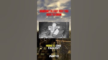 Did you know this fallout lore? #fallout #falloutlore #fallout4 #falloutnewvegas #fallout3 #lore