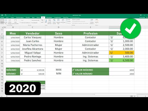 Video: ¿Cuál es la fórmula del máximo en Excel?