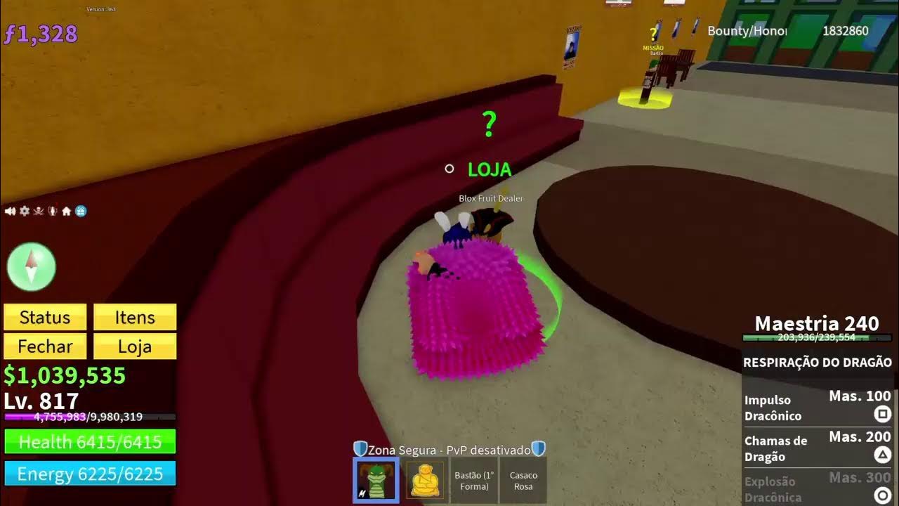 ATIVEI O NOVO MODO ROBUX INFINITO NO BLOX FRUITS! - ROBLOX 