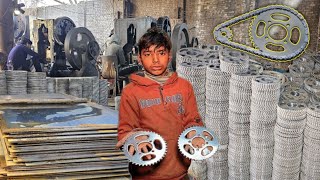 : Amazing Process Of Making Motorcycle Rear Chain Sprocket || How Motorcycle Sprockets Are Made