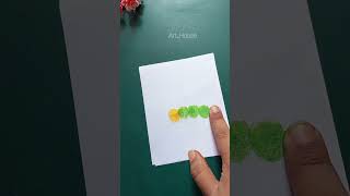 Fingerprint Caterpillar 🐛#trending #shorts #art #satisfying #youtubeshorts
