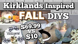 DIY KIRKLANDS INSPIRED FALL DECOR | HIGH-END Dollar Tree FALL DIY Decor Ideas | Krafts by Katelyn