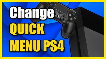 How to Change & Sort QUICK Menu on PS4 console (Fast Tutorial)